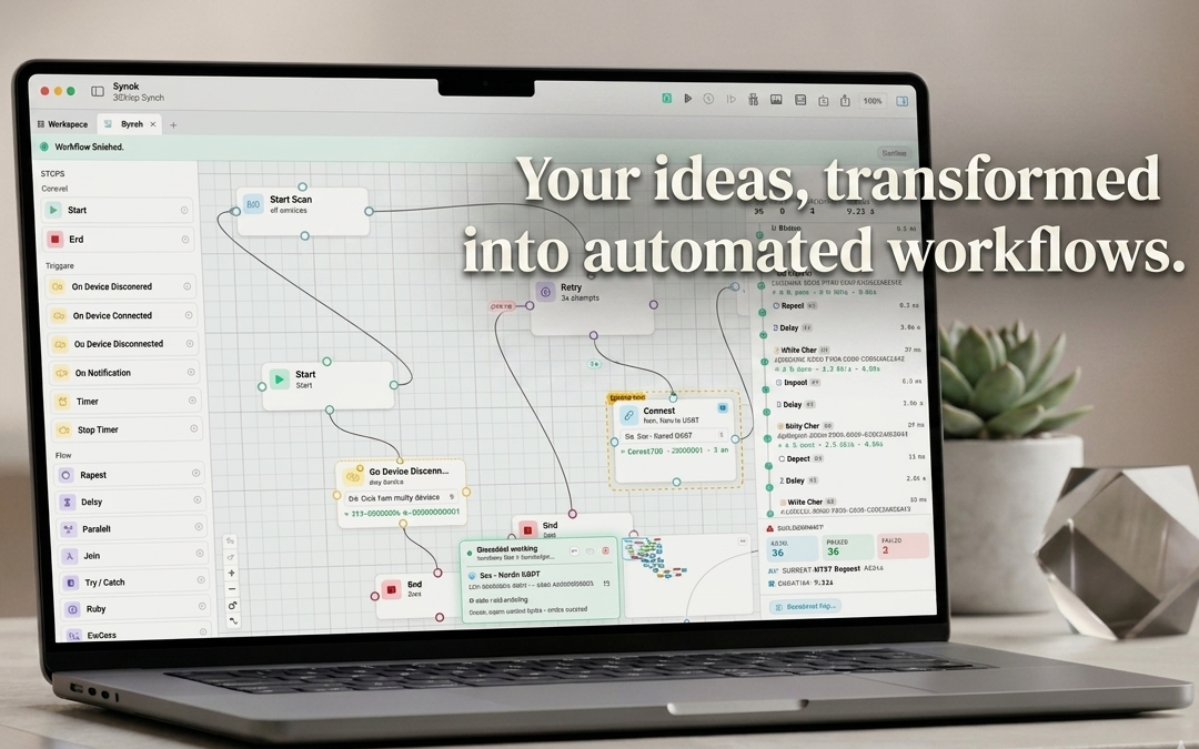 Visual workflow builder